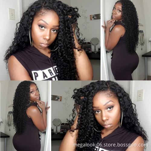 Invisible Hairline Jerry Curl Or Jerry Curly Human Hair Invisible Super Fine Swiss Lace Closure Wig